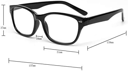 Eye Zoom 5 Pack Retro Style Plastic Frame Reading Glasses para homens e mulheres