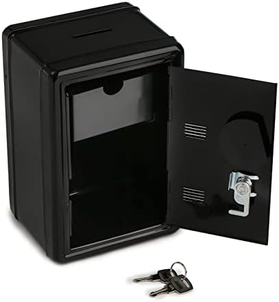 Frcctre Kids Safe Bank, caixa de dinheiro com bandeja de moedas, mini -armário pequeno caixa de armazenamento segura Bank com