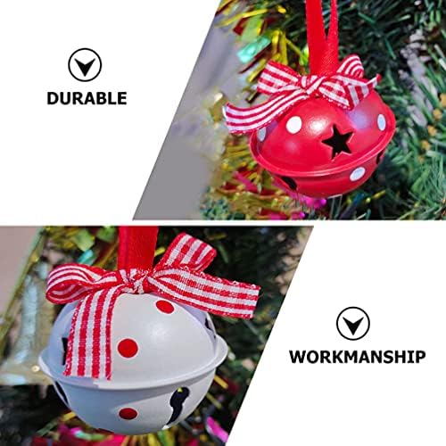 Bestoyard Xmas Bell Ornament 24pcs jingle sells mini sinos árvore de natal pendurando decoração de sino de ferro sino