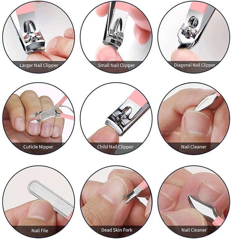 20 PCS Manicure Set Pedicure Care Ferramentas