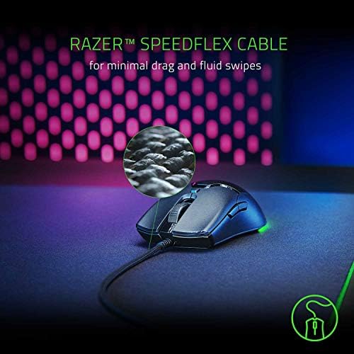 Razer Viper Mini Ultralight Gaming Mouse: Switches de jogos mais rápidos - Sensor óptico de 8500 dpi - iluminação de putre -subster