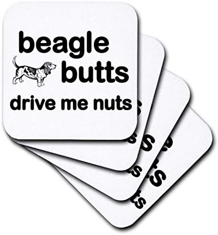 3d rose beagle butts me deixa nozes de montanhas-russas de azulejos, Mutli-Color