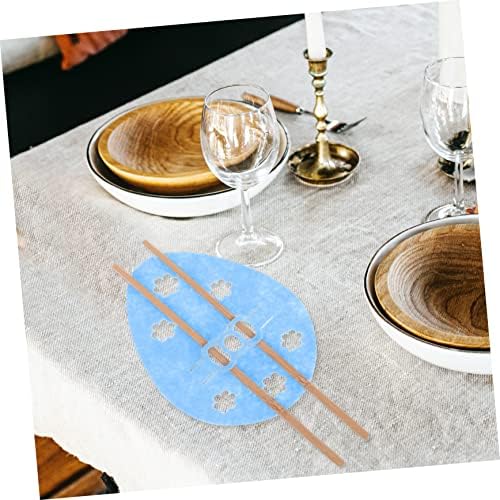 Sewacc 8pcs de talheres de coelho de coelho decoração de mesa de decoração de decoração de coelho bolsas de recortes de recortes