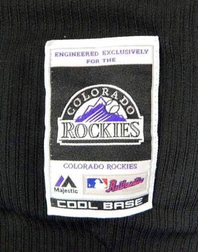 2014-15 Colorado Rockies 31 Game usou Black Jersey BP ST DP01995 - Jerseys MLB usada para jogo MLB