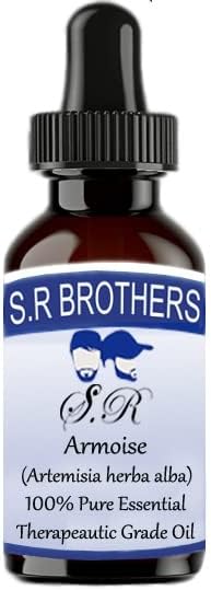 S.R Brothers Armoise Pure e Natural Terapeautic Indical Ishelply Oil com conta -gotas 100ml