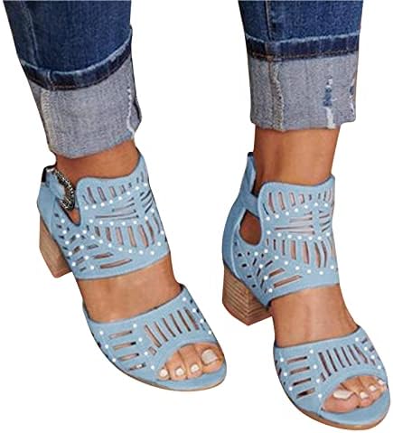 Sandálias de cunha viyableling para mulheres feminino feminino tornozelo sandalbeach aberto sandálias de plataforma de alpargata do