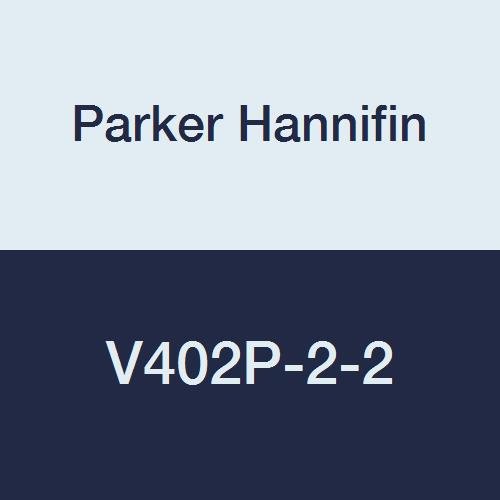 Parker Hannifin V402p-2-2-PK20 Série V402p Cock de plugue de solo, 1/8 tubo feminino x 1/8 tubo macho