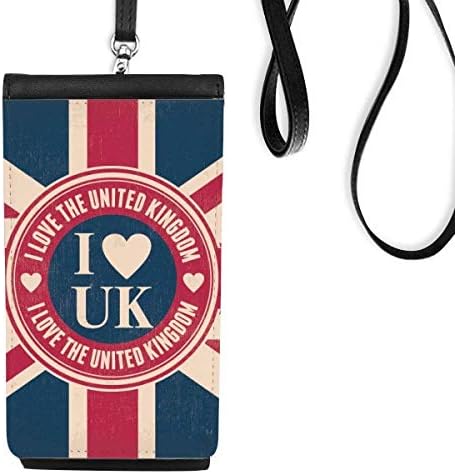 Dihythinker eu amo o Reino Unido Union Jack Jack uk Flag Phone Polho