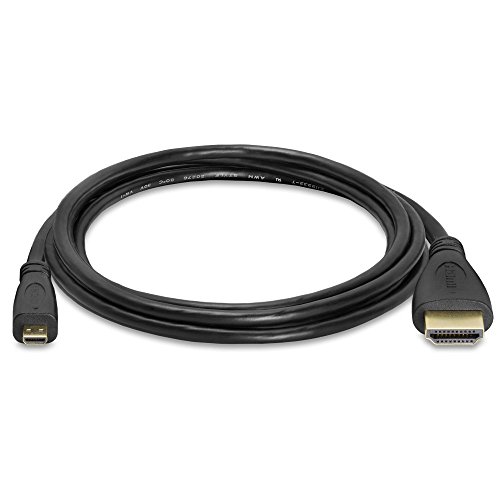 CMPLE - Micro HDMI para Cabo HDMI 6 pés, Micro HDMI Cable Male para Male 4K Câmera HDMI Cabos para Capture Card, Câmera de