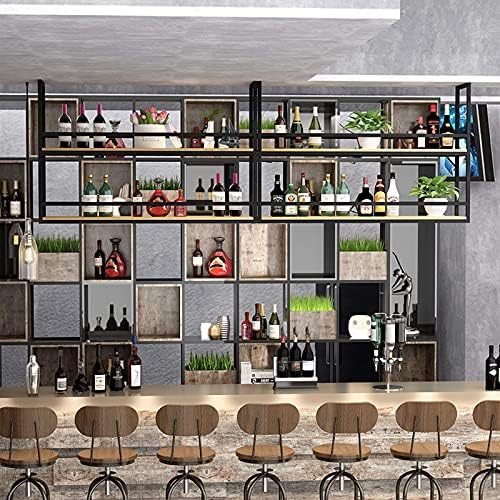 Racks de vinho da Paifa, suportes de prateleira de teto de prateleira de teto, rack de vidro de vinho suspenso para bares/restaurantes/cozinhas
