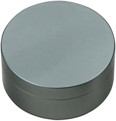 Kokiya Pill Box Tea Folhas de armazenamento Mini Jars Caixas de armazenamento de alumínio Recipiente de armazenamento, aço cinza 5cm