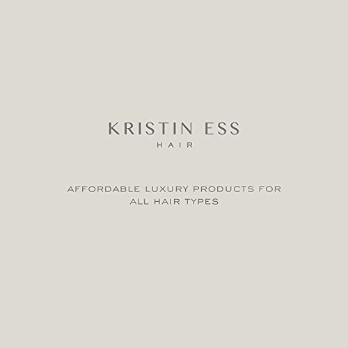 Kristin Ess Fragrância de cabelo grátis Creme de preparação para brilho macio para Shine + Definição - redução de frizz, creme de estilo de cabelo para homens e mulheres, porão macia, vegan, 3,4 oz - pacote de 1