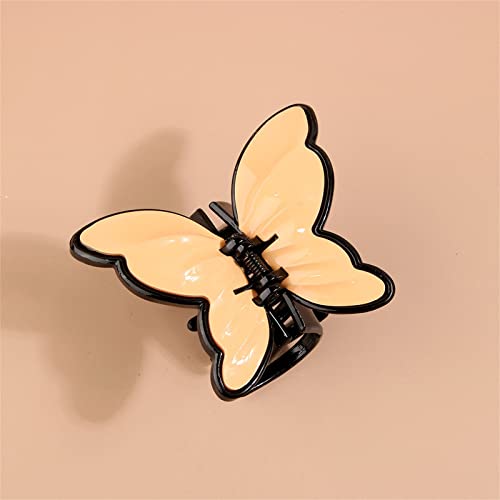 Notícias Fashions Butterfly Hair Clip Dupla camada Efeito Material plástico Material meia garras Clip Senhoras de cabelo de