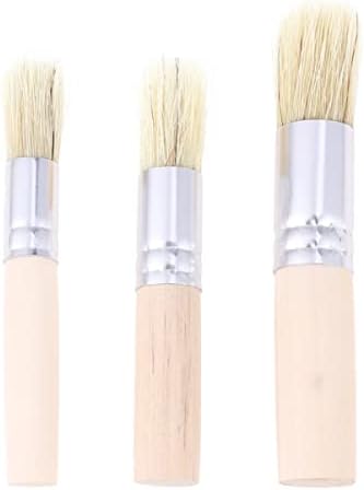 Favomoto 3 PCs Woods estêncils suprimentos modelo de porco acrilico tinta desenho de cera de cera Óleos de madeira Arte de madeira