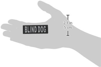 Patches de colete de cachorro para cachorro-Removável Patch Blind Dog 2 com letras impressas reflexivas para suporte de