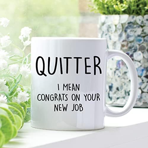 Nova caneca de emprego, colega de trabalho que deixa caneca de café, caneca de despedida para colegas de trabalho, copo de adeus para colegas de trabalho