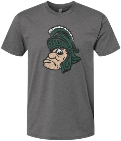 Michigan State Spartans Vintage e Retro MSU Unisex camisetas camisetas camisetas vestuário de manga curta