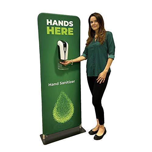 Kit de piso de dispensador automático do desinfetante para as mãos, verde)