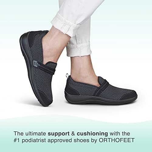 Sapatos inovadores de fasceíte plantar ortofeet para mulheres - ideal para alívio da dor no calcanhar. Sapatos terapêuticos