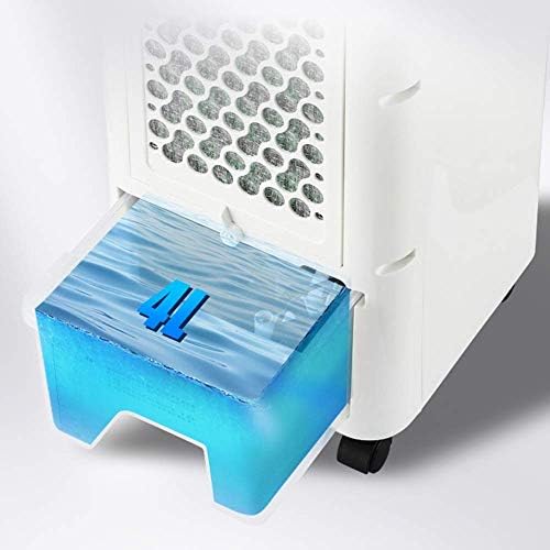 Fã de ar condicionado de TJzy, resfriador de ar portátil de água portátil, silencioso 60w