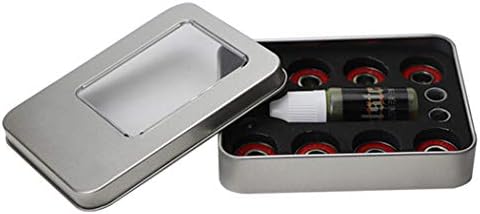 Caixa de armazenamento da modeidaria, JustDolife 6pcs contas caixa de lata de armazenamento caixa de lata de lata retangulares Caixa de armazenamento