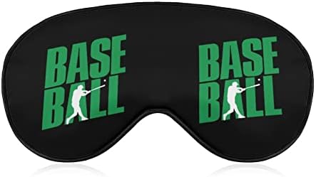 Base Ball Player Funny Sleep Eye Máscara macia cobertura ocular com a noite ajustável Eyeshade noturna para homens Mulheres