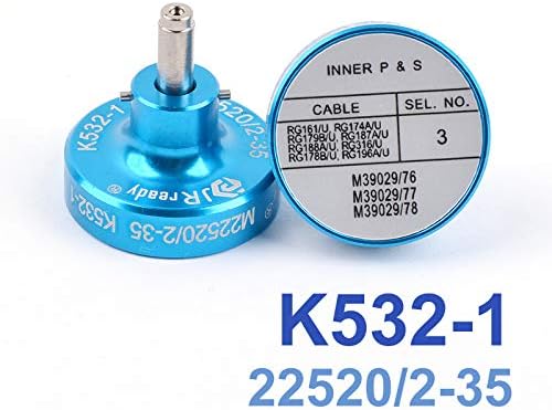 JROUreD K406 Posicionador Crime para contatos do terminal PIN Crimper YJQ-W1a Adequado para conector MIL-PRF-38999 Série 1, 3 e 4, M39029/59-Skt Contato