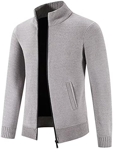 Jaquetas de camisola xxbr cardigan para masculino, camisa de malha de colarinho de stand de inverno