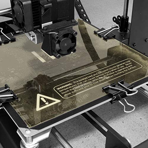 Gizmo Dorks PEI Folha de 10 x 10 1mm de espessura de compilação de impressora 3D com adesivo 3m 468MP, fabricado nos EUA