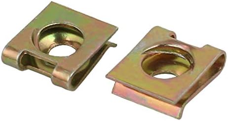 Novo Lon0167 25pcs 65mn Apertador de velocidade de aço U porca u porca de bronze para parafuso M4 / ST4.0 (25 Stücke 65mn Stahl