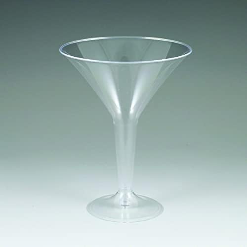Maryland Sovereign Plastic Wine Glass - 10 oz. | Claro | Pacote de 4