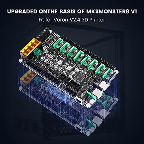 MakerBase MKS MAINBOAD monster8 V2 Placa de controle de 32 bits 8 eixos para V2.4 Voron vs Spider Octopus 3D Compatível com