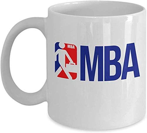 MBA caneca. Grande presente para graduação e paródia de basquete 11 e 15 onças de caneca de café