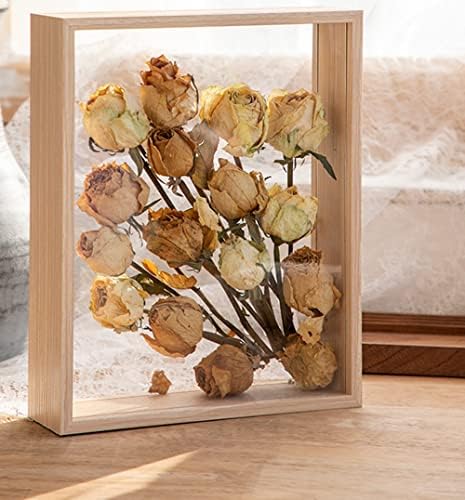 Joson Wooden Flower Photo Frame Display Stand Decorativo Fotos Fotos Flutuantes （8 * 10 ''-Cor primária