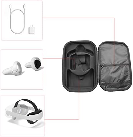 EVA Viagens Hard Protect Box Storage Bag Case de capa para o Sistema de Realidade Virtual da Quest Oculu e acessórios