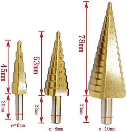 Etapa de perfuração Bits de perfuração de metal de madeira bit de titânio liga espiral groove spurr drill bit 4-12/4-20/4-32mm