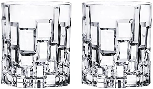 Yoshitani Glass RC-274-2 copo livre de vidro de travamento, 10,1 fl oz, conjunto de pares