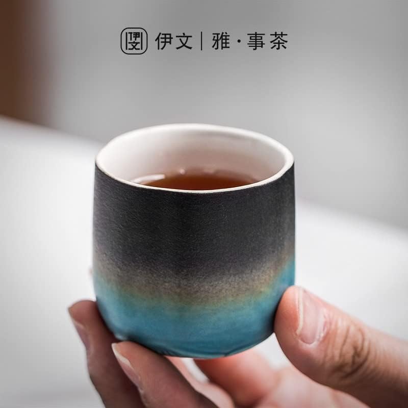 Conjunto de chá de café da xícara criativo Conjunto de chá cerâmico Conjunto de xícara de xícara de caqui chinês doméstico
