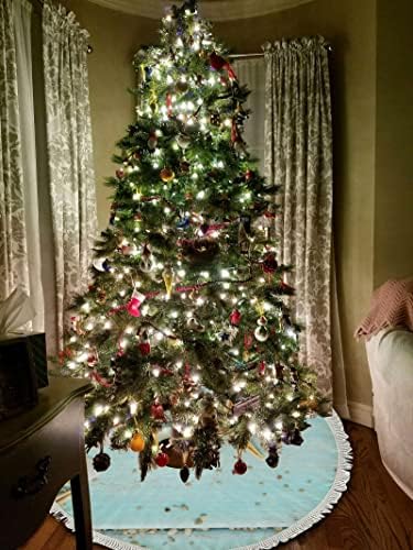 Xollar 48 polegadas de caia de árvore de Natal de 48 polegadas Tapa Estrela marinha de verão, decorações de árvores
