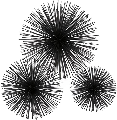 Acentos modernos Pilarlo Urchin Pequeno esfera preta