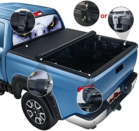 North Mountain Soft Roll Up Tonneau Campa para Jeep Gladiator de 5 pés de caminhão, compatível com 2020 2021 2022 2023 Jeep Gladiator Campo de picape de 5 pés Cama 60.3