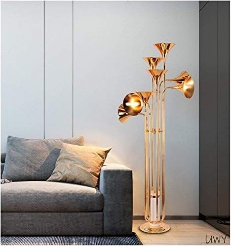 Luminárias de piso neochy, chifre moderno da lâmpada, lâmpada de piso - abajur em forma, lâmpada de piso dourado simples,