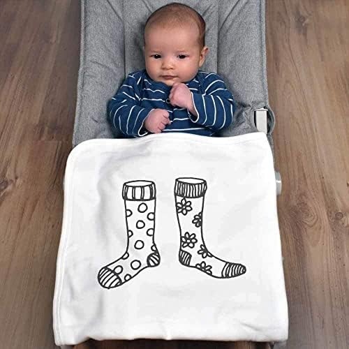 Azeeda 'Odd Socks' Cotton Baby Blain/Shawl