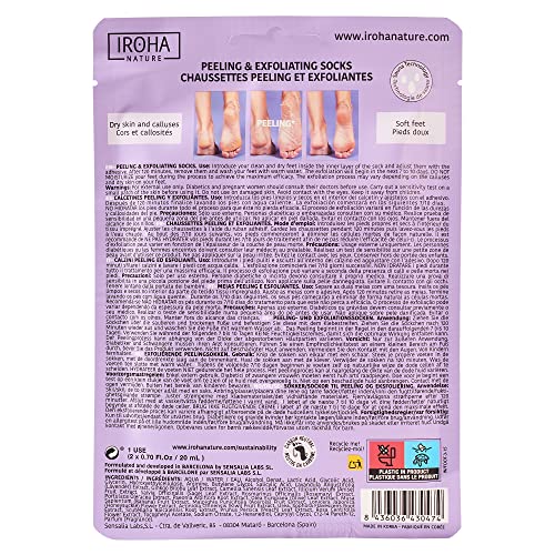 Iroha Nature - Peeling & Esfoliation Masks meias com ácido glicólico