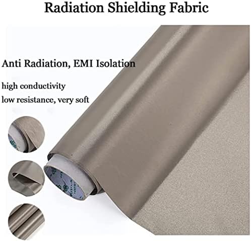 Tecidos de blindagem RFID, tecido de proteção EMF, anti -radiação, tecido de blindagem Aplicar para microondas, pano de bolsa de cartão, produtos eletrônicos 100cmx110cm