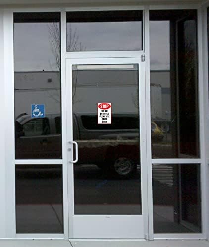 Sinalização da porta para prédio de escritórios, Wearhouse, bar, restaurante ou sinal de porta Porta de alarme não se abre