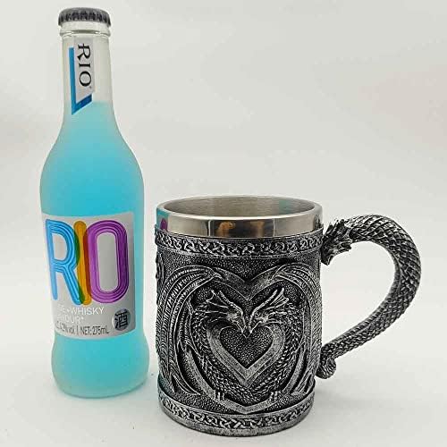 Dungeons e Dragões Presentes para homens/mulheres, Dnd Gaming Canecas Novelty Gothic Game of Thrones Dragon Caneca Cup para