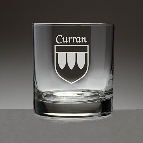 Curran Irish Bat de Arms Tumbler Glasses - Conjunto de 4
