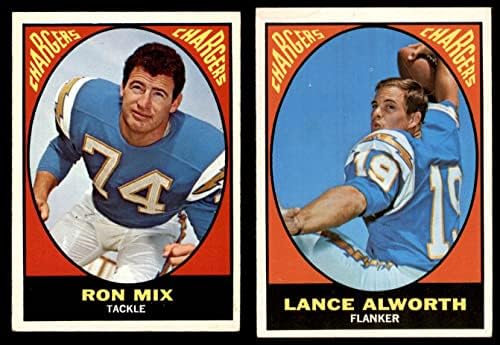 1967 Topps San Diego Chargers Team Set San Diego Chargers EX/MT+ Chargers