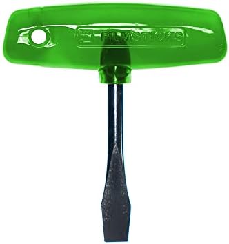 Filmsticks Chave de fenda com fenda com ranhura de 10 mm de mão T-Chave de fenda de cabeça plana com barra T ABS de plástico ideal para